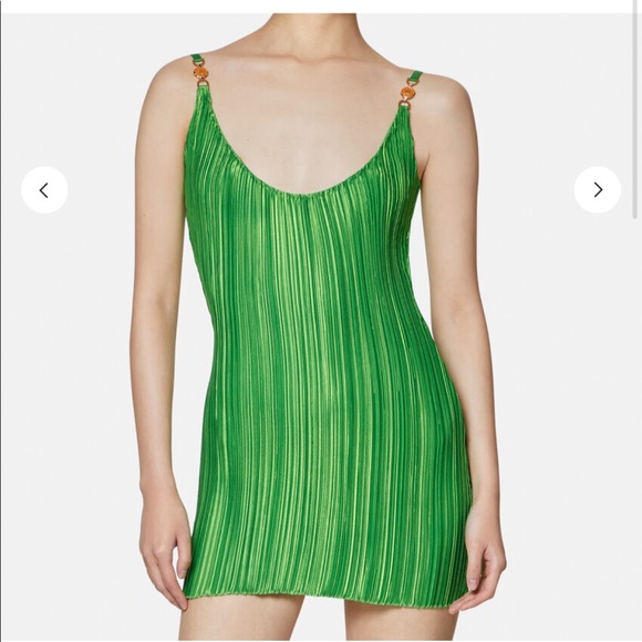 Versace Dresses & Skirts - ISO Versace Pleated Green Mini Dress